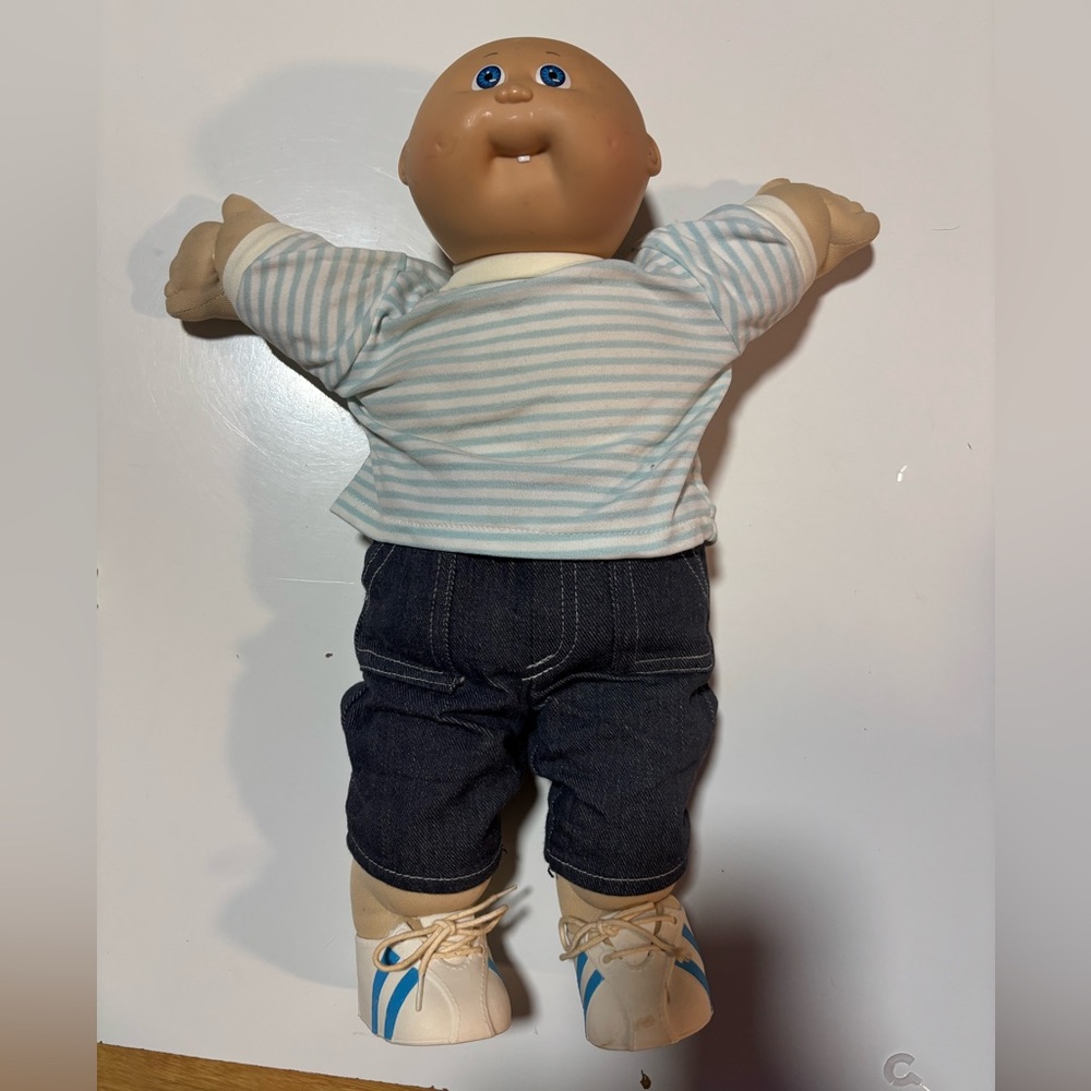 1982 Cabbage patch doll bald single tooth original diaper and‎ clothes